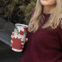 Ia Orana Tahiti Tiare Tumbler Cup Crimson Lei - Polynesian Pride