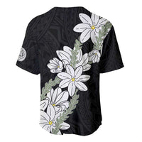 Ia Orana Tahiti Tiare Baseball Jersey Black Lei - Polynesian Pride