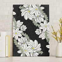 Ia Orana Tahiti Tiare Canvas Wall Art Black Lei - Polynesian Pride