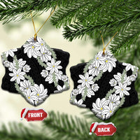 Ia Orana Tahiti Tiare Ceramic Ornament Black Lei - Polynesian Pride