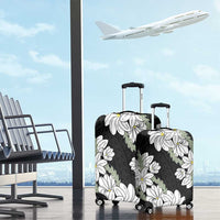 Ia Orana Tahiti Tiare Luggage Cover Black Lei - Polynesian Pride