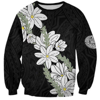 Ia Orana Tahiti Tiare Sweatshirt Black Lei - Polynesian Pride