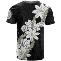 Ia Orana Tahiti Tiare T Shirt Black Lei - Polynesian Pride