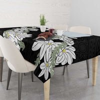 Ia Orana Tahiti Tiare Tablecloth Black Lei - Polynesian Pride