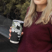 Ia Orana Tahiti Tiare Tumbler Cup Black Lei - Polynesian Pride