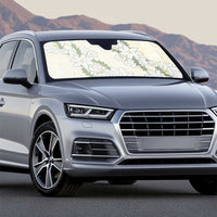 Ia Orana Tahiti Tiare Auto Sun Shade Lemon Yellow Lei - Polynesian Pride