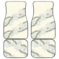 Ia Orana Tahiti Tiare Car Mats Lemon Yellow Lei LT7 - Polynesian Pride