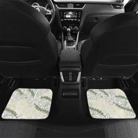 Ia Orana Tahiti Tiare Car Mats Lemon Yellow Lei LT7 Set 2pcs - Back Lemon - Polynesian Pride