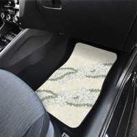 Ia Orana Tahiti Tiare Car Mats Lemon Yellow Lei LT7 - Polynesian Pride