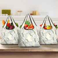 Ia Orana Tahiti Tiare Grocery Bag Lemon Yellow Lei - Polynesian Pride