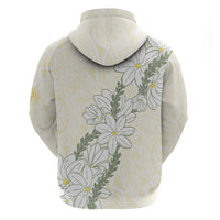 Ia Orana Tahiti Tiare Hoodie Lemon Yellow Lei - Polynesian Pride
