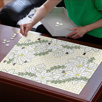 Ia Orana Tahiti Tiare Puzzle Lemon Yellow Lei - Polynesian Pride