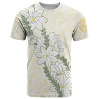 Ia Orana Tahiti Tiare T Shirt Lemon Yellow Lei - Polynesian Pride