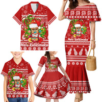 Hawaii Tiki Christmas Family Matching Mermaid Dress and Hawaiian Shirt Mele Kalikimaka LT7 - Polynesian Pride