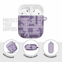 Hawaiian Quilt Tapa On Lilac Palaka Motifs AirPods Case