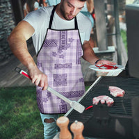 Hawaiian Quilt Tapa On Lilac Palaka Motifs Apron
