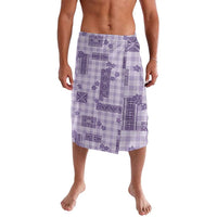 Hawaiian Quilt Tapa On Lilac Palaka Motifs Lavalava