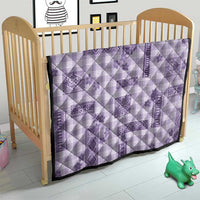 Hawaiian Quilt Tapa On Lilac Palaka Motifs Quilt LT7 - Polynesian Pride