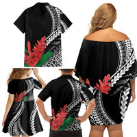 AAPI Heritage Month Family Matching Off Shoulder Short Dress and Hawaiian Shirt Samoa Teuila LT7 - Polynesian Pride
