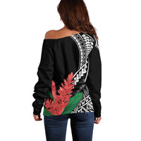 AAPI Heritage Month Off Shoulder Sweater Samoa Teuila LT7 - Polynesian Pride