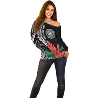 AAPI Heritage Month Off Shoulder Sweater Samoa Teuila LT7 - Polynesian Pride