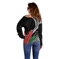 AAPI Heritage Month Off Shoulder Sweater Samoa Teuila LT7 - Polynesian Pride