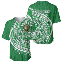 Tonga Liahona High School Personalized Baseball Jersey Ngatu Tokelaufeletoa Motifs