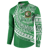 Tonga Liahona High School Personalized Button Sweatshirt Ngatu Tokelaufeletoa Motifs