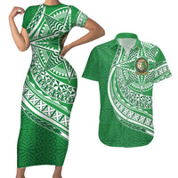 Tonga Liahona High School Personalized Couples Matching Short Sleeve Bodycon Dress and Hawaiian Shirt Ngatu Tokelaufeletoa Motifs