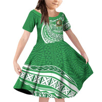 Tonga Liahona High School Personalized Family Matching Off Shoulder Short Dress and Hawaiian Shirt Ngatu Tokelaufeletoa Motifs