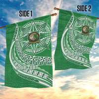 Tonga Liahona High School Personalized Garden Flag Ngatu Tokelaufeletoa Motifs