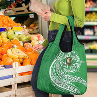 Tonga Liahona High School Personalized Grocery Bag Ngatu Tokelaufeletoa Motifs