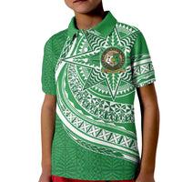 Tonga Liahona High School Personalized Kid Polo Shirt Ngatu Tokelaufeletoa Motifs
