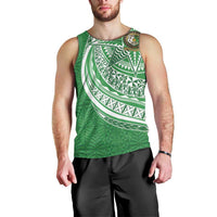 Tonga Liahona High School Personalized Men Tank Top Ngatu Tokelaufeletoa Motifs