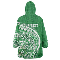 Tonga Liahona High School Personalized Wearable Blanket Hoodie Ngatu Tokelaufeletoa Motifs