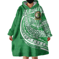 Tonga Liahona High School Personalized Wearable Blanket Hoodie Ngatu Tokelaufeletoa Motifs