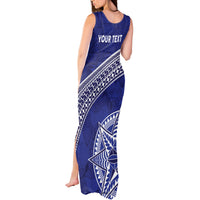 Tupou College Toloa Tank Maxi Dress Ngatu Tapa Mix Style LT7 - Polynesian Pride