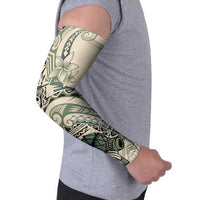 Aloha Hawaii Tapa Arm Sleeves Summer Green Hawaiian Ipu - Polynesian Pride