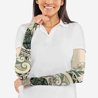 Aloha Hawaii Tapa Arm Sleeves Summer Green Hawaiian Ipu - Polynesian Pride