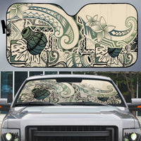 Aloha Hawaii Tapa Auto Sun Shade Summer Green Hawaiian Ipu - Polynesian Pride