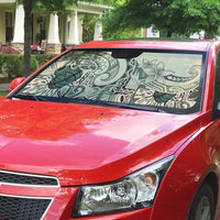 Aloha Hawaii Tapa Auto Sun Shade Summer Green Hawaiian Ipu - Polynesian Pride