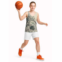 Aloha Hawaii Tapa Basketball Jersey Summer Green Hawaiian Ipu LT7 - Polynesian Pride