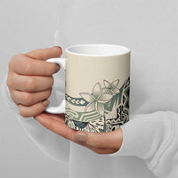 Aloha Hawaii Tapa Ceramic Mug Summer Green Hawaiian Ipu - Polynesian Pride