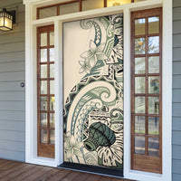 Aloha Hawaii Tapa Door Cover Summer Green Hawaiian Ipu - Polynesian Pride