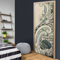 Aloha Hawaii Tapa Door Cover Summer Green Hawaiian Ipu - Polynesian Pride