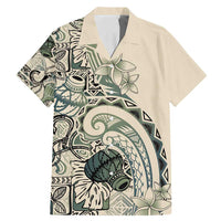 Aloha Hawaii Tapa Family Matching Mermaid Dress and Hawaiian Shirt Summer Green Hawaiian Ipu - Polynesian Pride