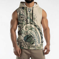 Aloha Hawaii Tapa Sleeveless Hoodie Summer Green Hawaiian Ipu LT7 - Polynesian Pride