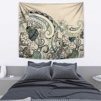 Aloha Hawaii Tapa Tapestry Summer Green Hawaiian Ipu LT7 - Polynesian Pride