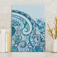 Aloha Hawaii Tapa Canvas Wall Art Cool Turquoise Hawaiian Ipu - Polynesian Pride