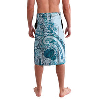 Aloha Hawaii Tapa Lavalava Cool Turquoise Hawaiian Ipu - Polynesian Pride